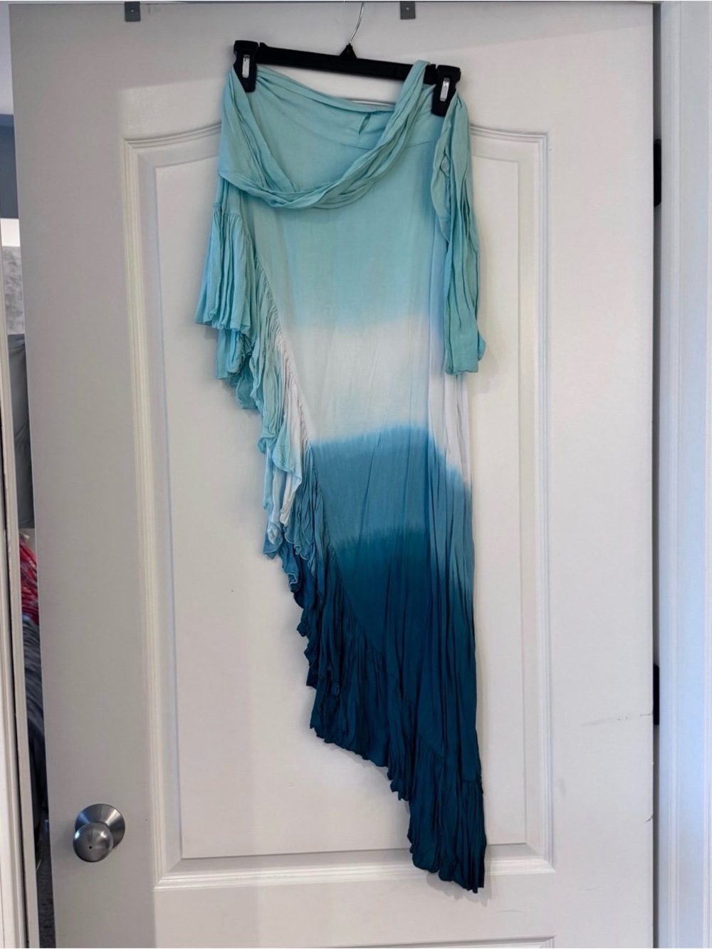 Tiare Hawaii Ombré Teal Wrap Skirt